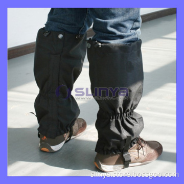 Outdoor Hiking Walking Climbing Hunting Snow Waterproof Gaiters Nylon Black